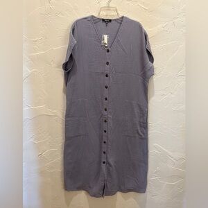 NWT Madewell Lightspun Easy Midi Gauze Dress Size XL